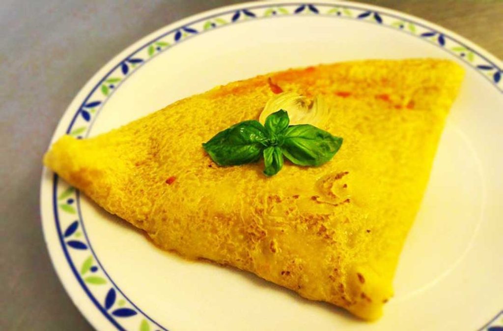 Crepe vegan servita da Paradiso pizzeria a Trequanda