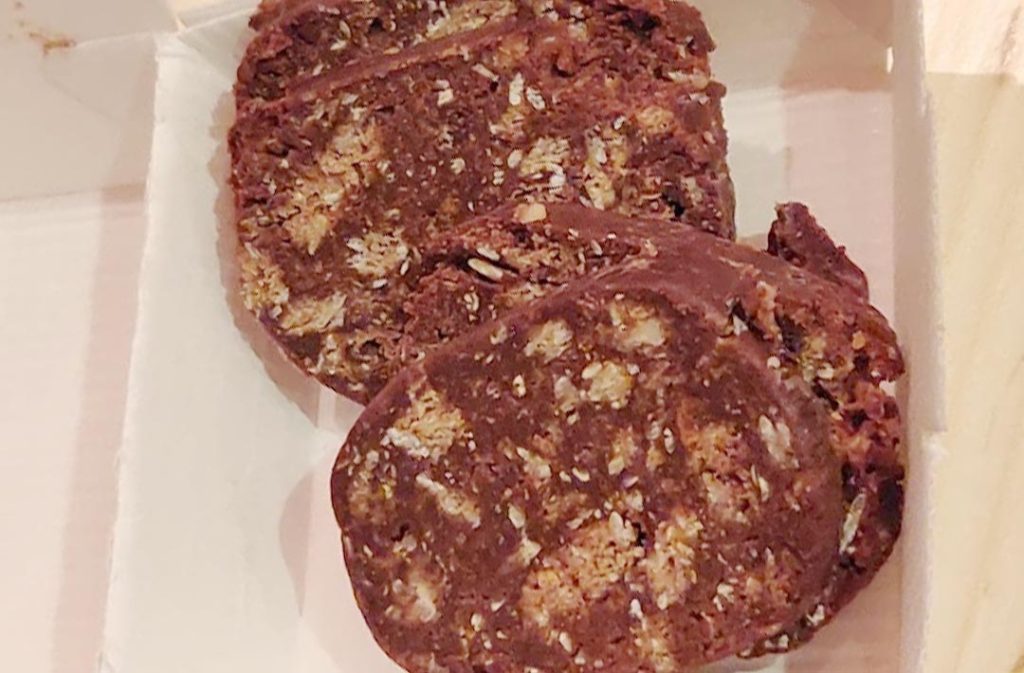 Salame di cioccolato di Flower Burger Milano Garibaldi