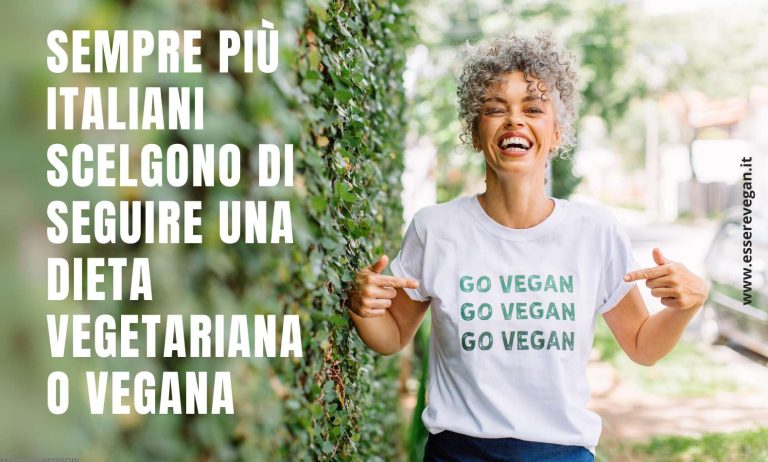 Sempre più italiani scelgono di seguire una dieta vegetariana o vegana