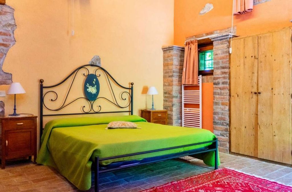 Camera dell'agriturismo vegan-friendly La Buona Terra a Cervarese Santa Croce